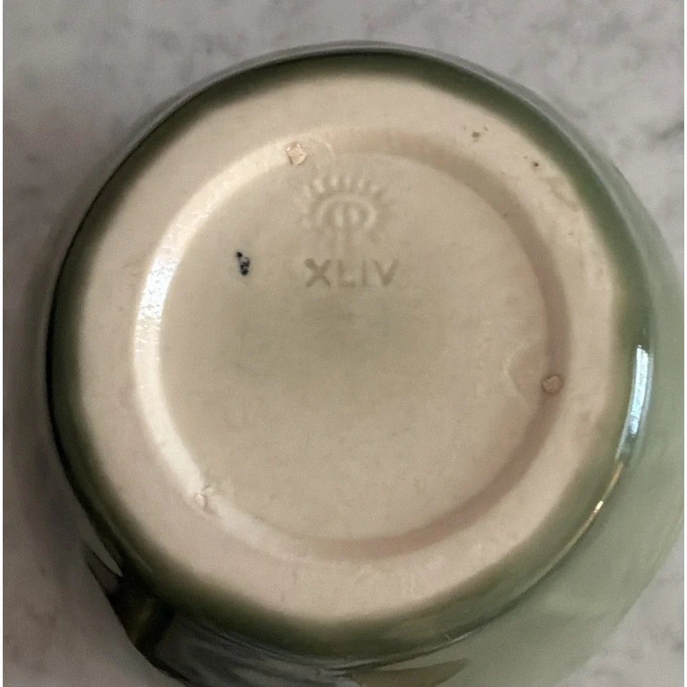 Vintage ROOKWOOD POTTERY Production Vase Embossed Flowers 1958 Cincinnati OH 4